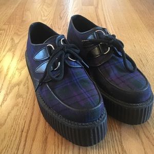 VINTAGE plaid creepers SIZE 7.5